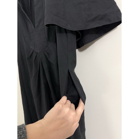 Pomander Place Tuckernuck Black Finley Flutter Sleeve Mini Dress Cotton Sz Small - Picture 4 of 11